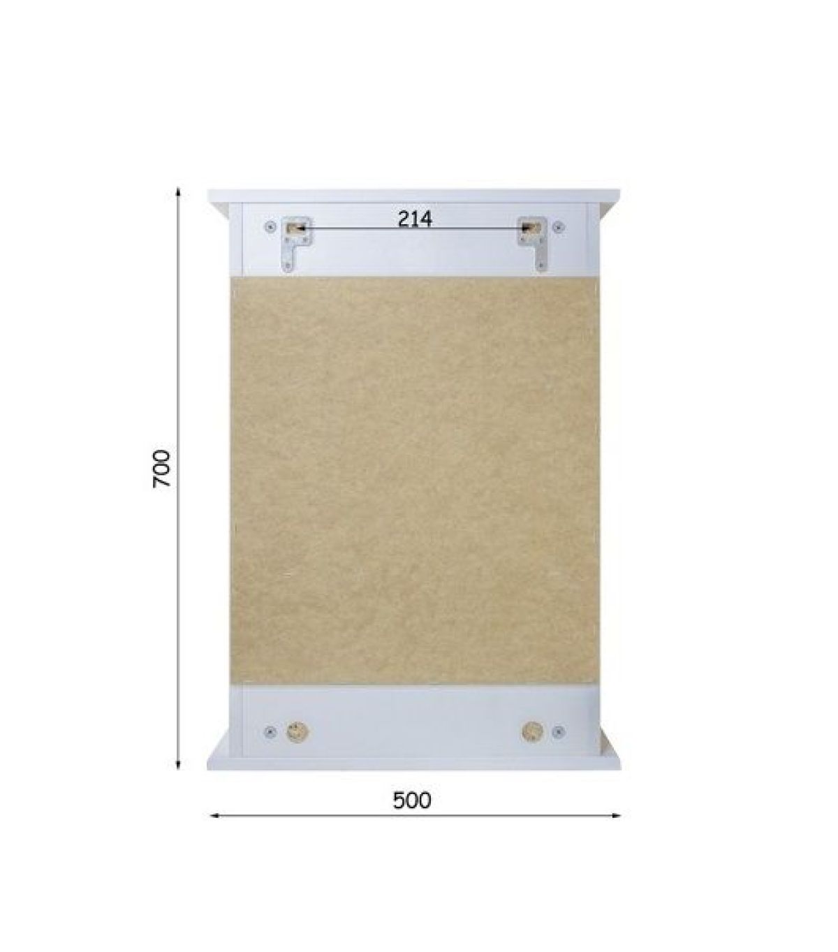 Шкаф-зеркало Милана 50 (левый/правый) Айсберг (DA1062HZ) | фото 6