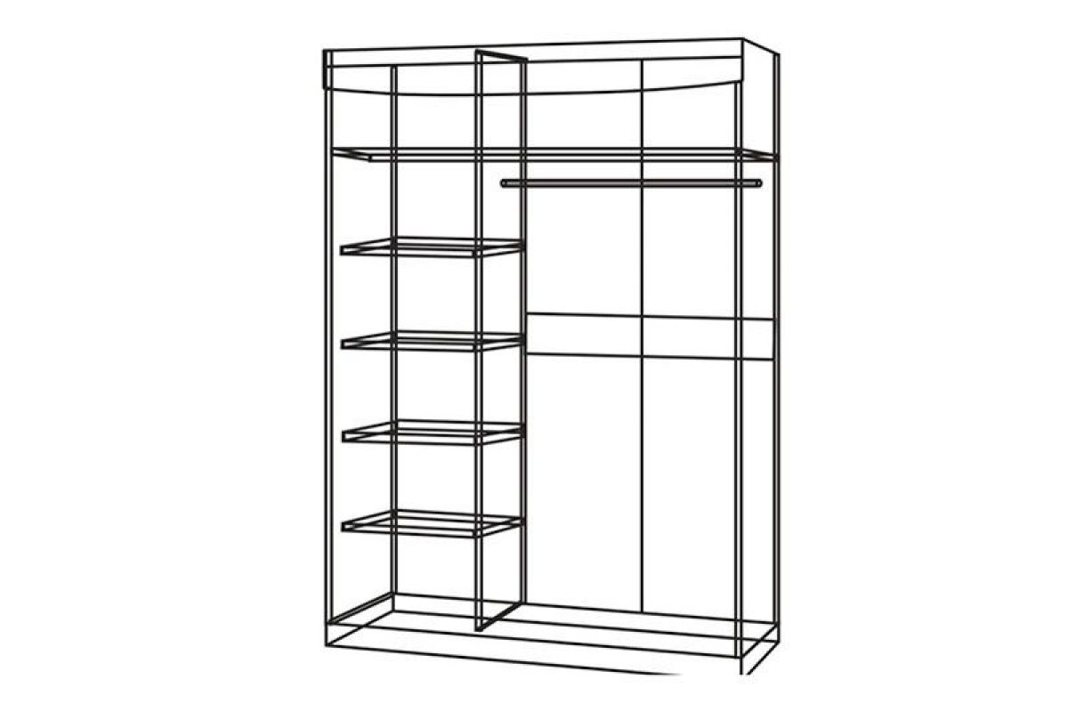 Шкаф-купе 1600 без зеркала "Мария-Луиза 6.16" | фото 4