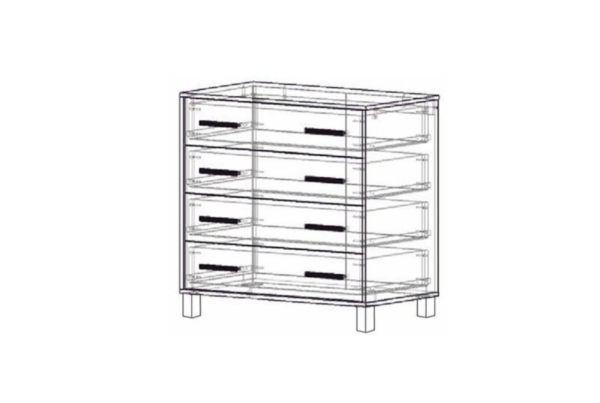 Комод 4 ящика "Лофт 8" | фото 2