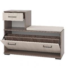 Тумба под обувь ЛИРА (Бодега темный/светлый) | фото 2