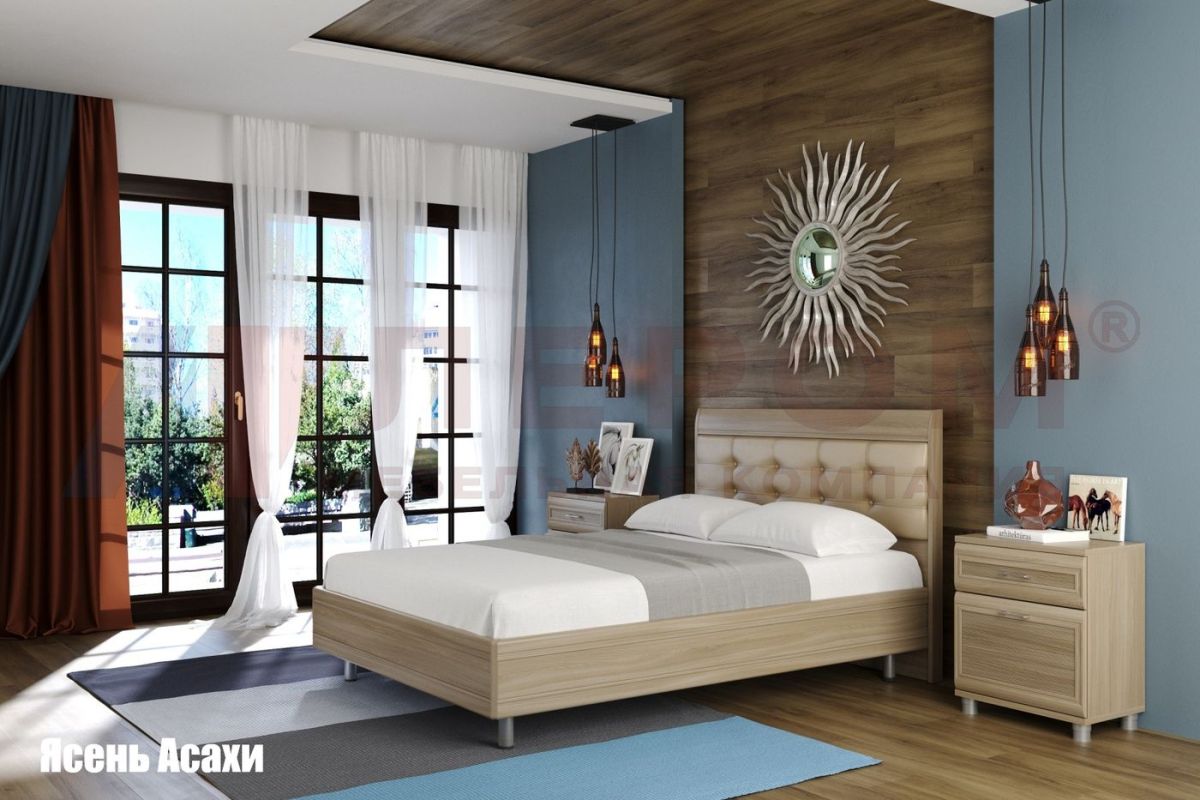 Кровать КР-2852 с мягким изголовьем | фото 2