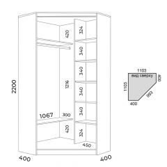 Шкаф-купе ХИТ-У-22-4-88 | фото 2
