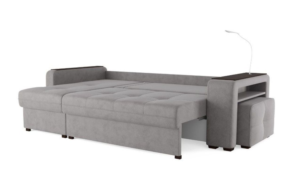 Диван-кровать угловой "SMART" 4 Б3-1Пф-2Т-Б4 СК (Kongo ecru) | фото 4