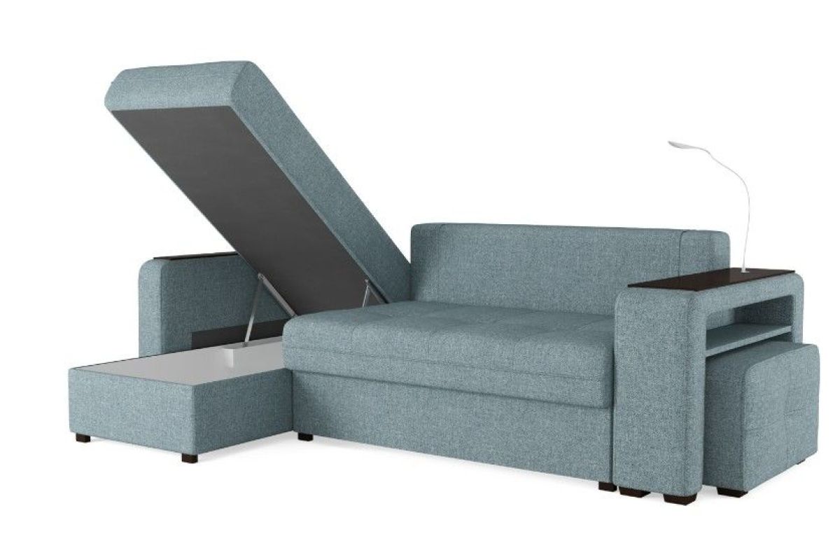 Диван-кровать угловой "SMART" 4 Б3-1Пф-2Т-Б4 СК (Sherlock 975) | фото 3