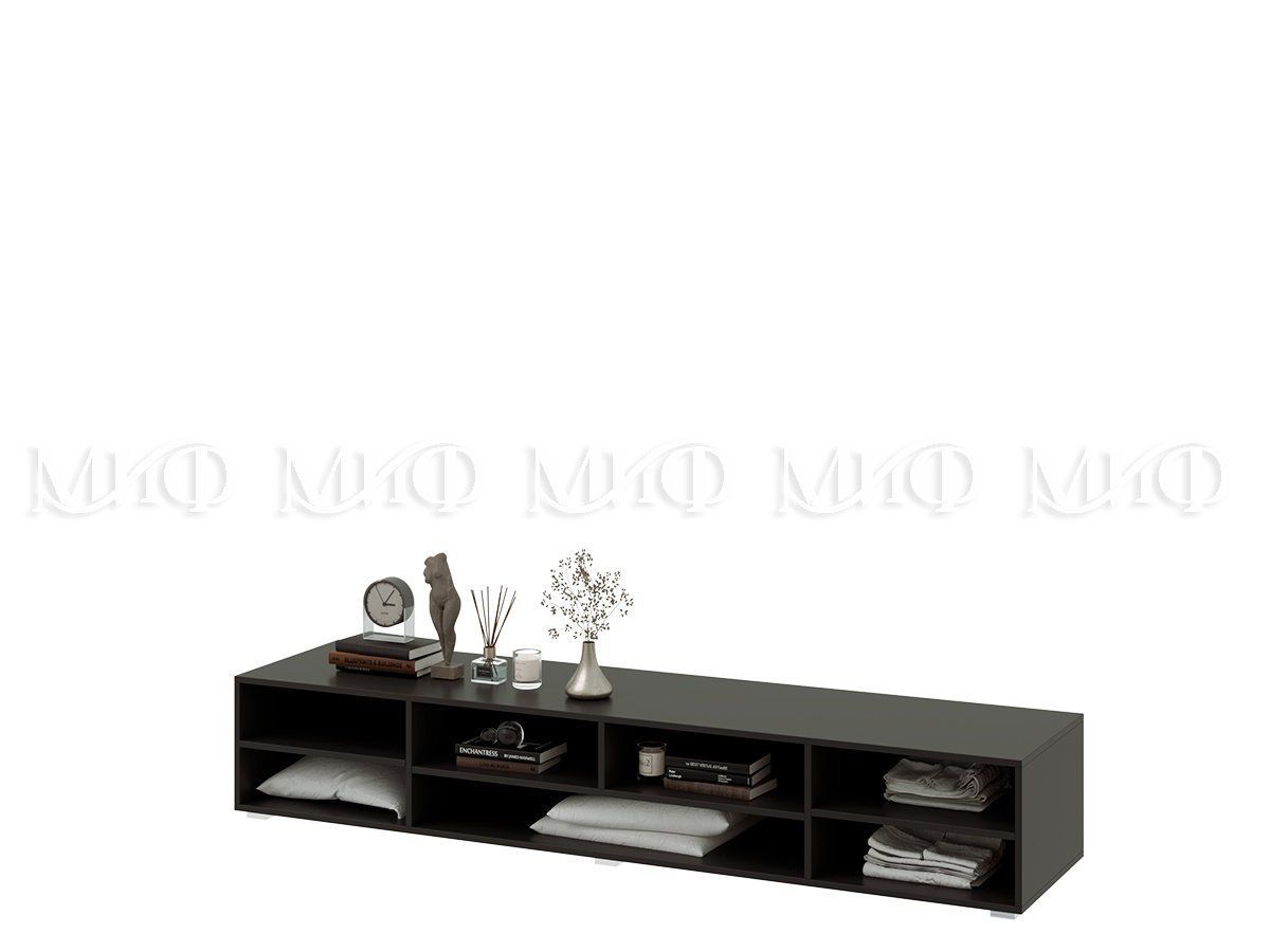 НИКОЛЬ Тумба ТВ (Черный глянец/Черный) | фото 2