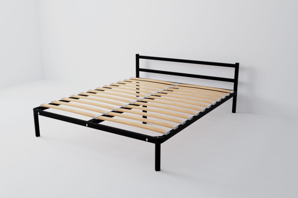 Кровать Мета с ортопедическим основанием 1600 (черный) | фото 2