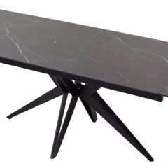 Стол FORIO 160 MATT BLACK MARBLE SOLID CERAMIC / BLACK, ®DISAUR | фото 5