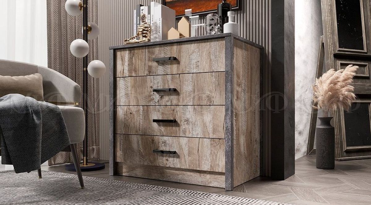 АМЕЛИ Прихожая (Дуб Юкон/Бетон темный) | фото 11