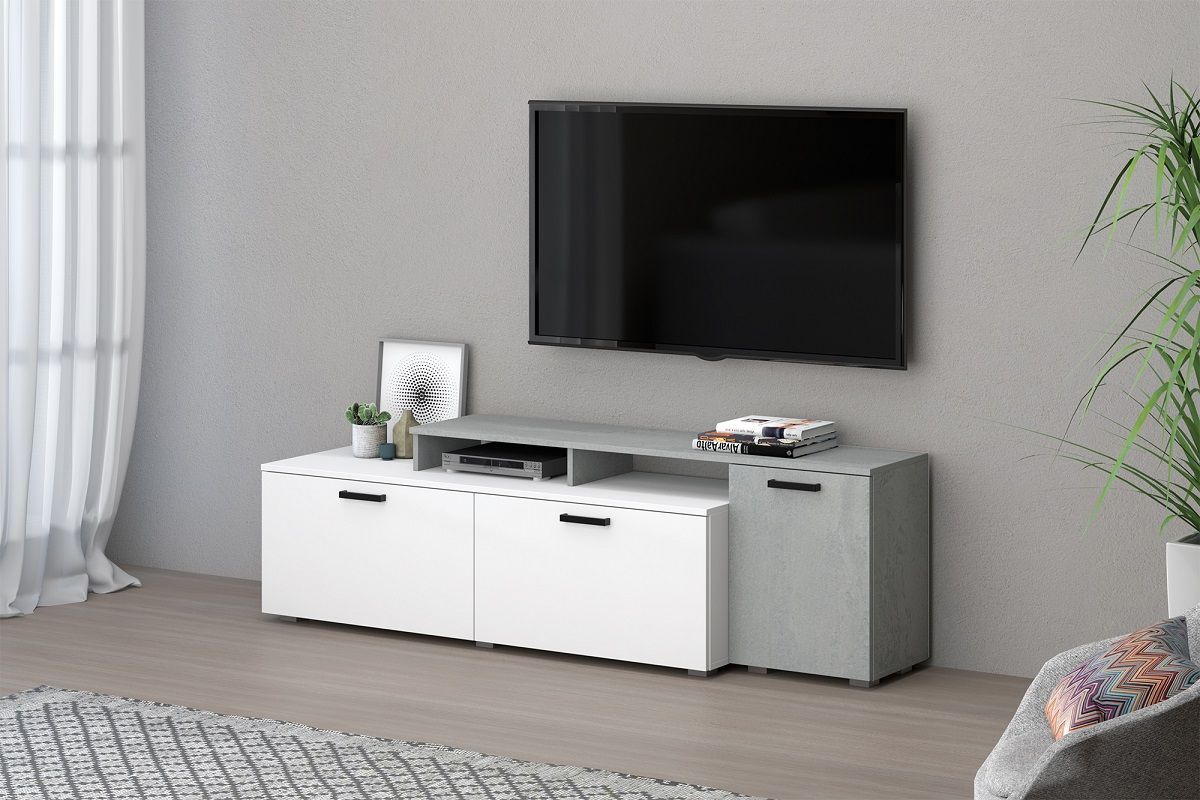 Гостиная Эльза (модульная) Бетонный Камень/Белый | фото 2