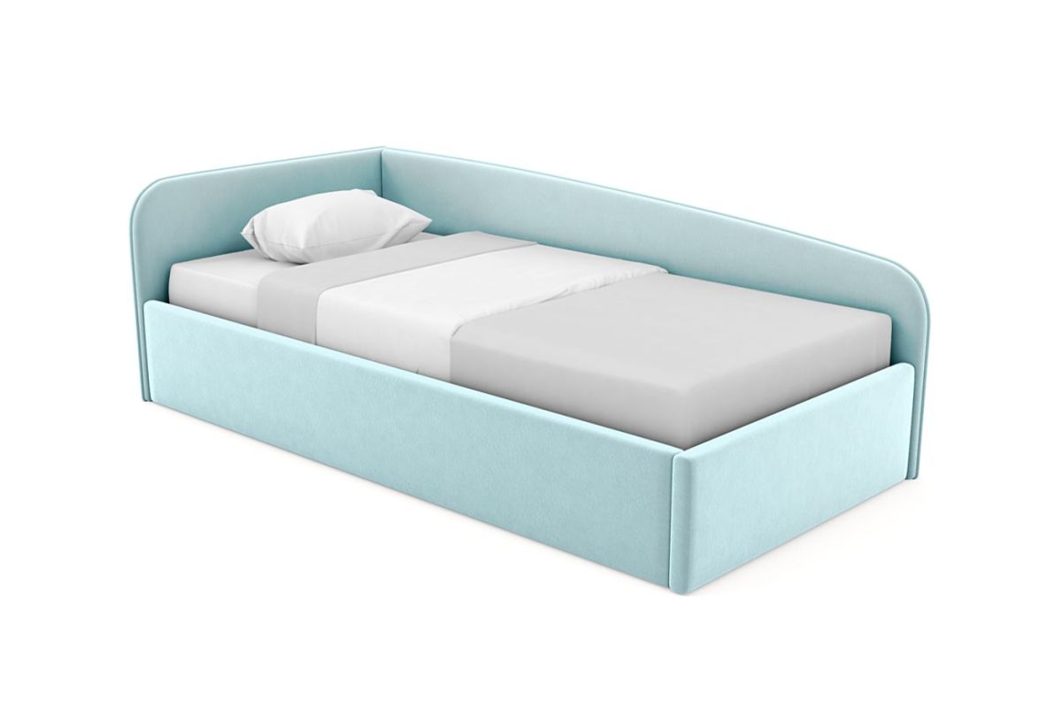 Кровать угловая Лэсли интерьерная +основание (120х200) | фото 18