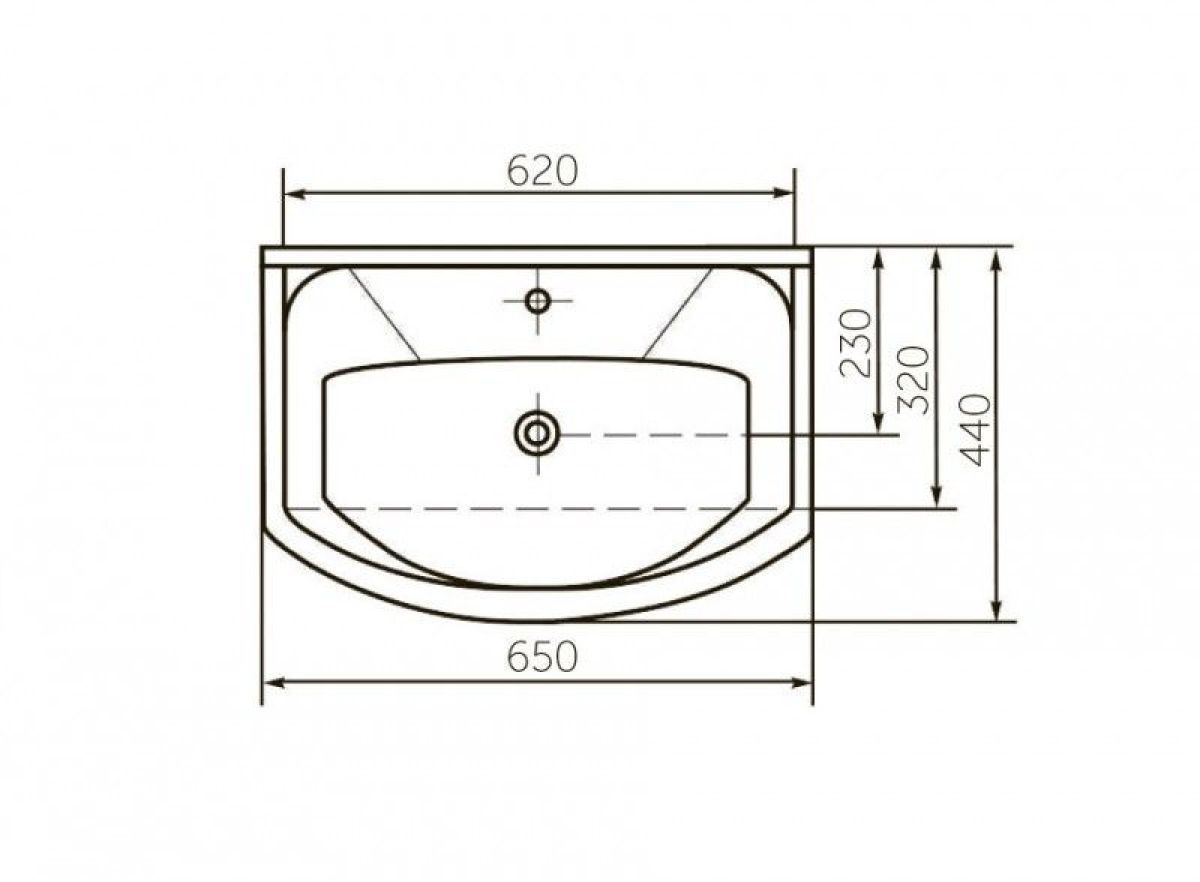 Умывальник мебельный "Элеганс 65" | фото 2