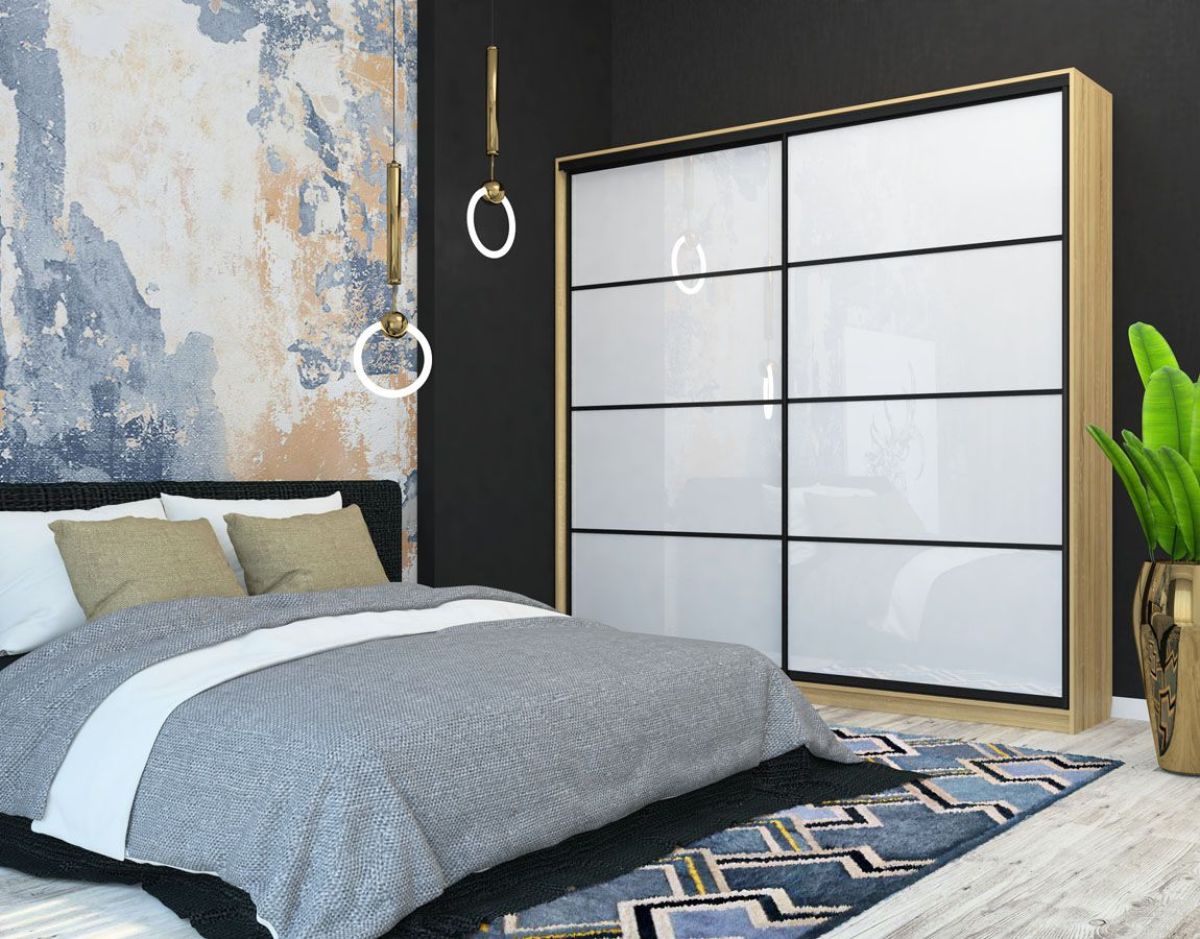 Шкаф-купе Лофт 2400 Шк24-47 (Дуб Сонома) | фото 8