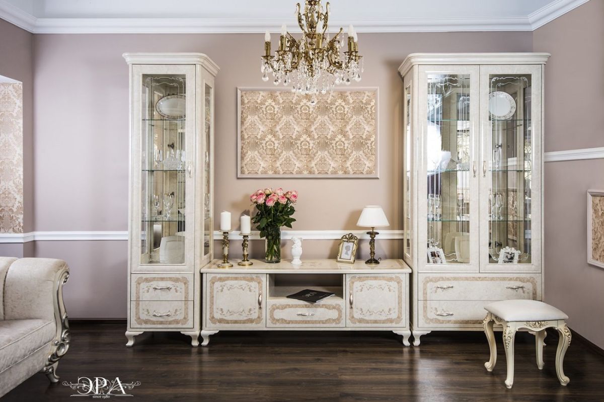 Витрина одностворчатая Патрисия (крем корень глянец) | фото 3