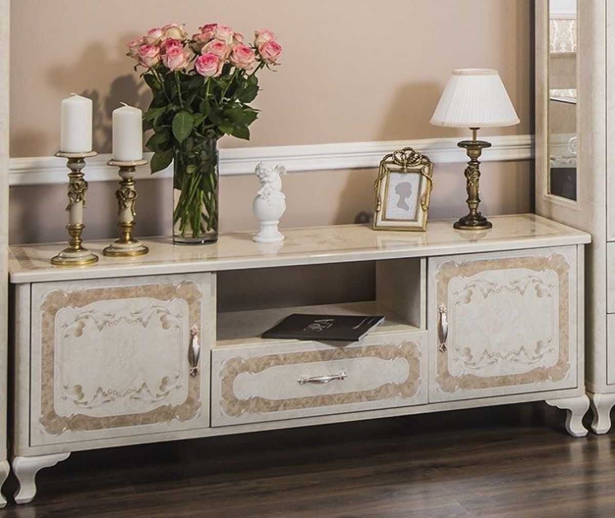 Тумба ТВ Патрисия (крем корень глянец) | фото 2