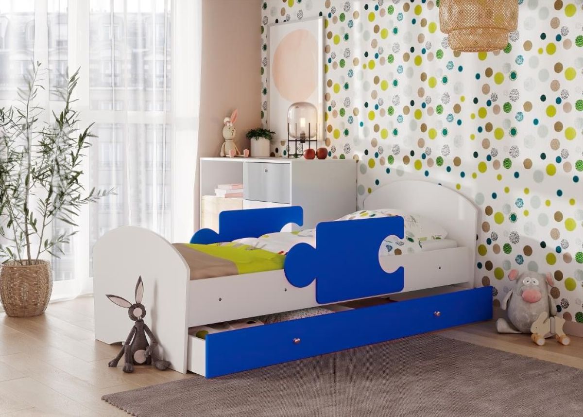 Кровать "Мозайка" на щитах + бортики + ящики | фото 3