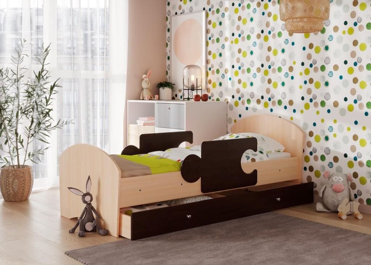 Кровать "Мозайка" на щитах + бортики + ящики | фото 10