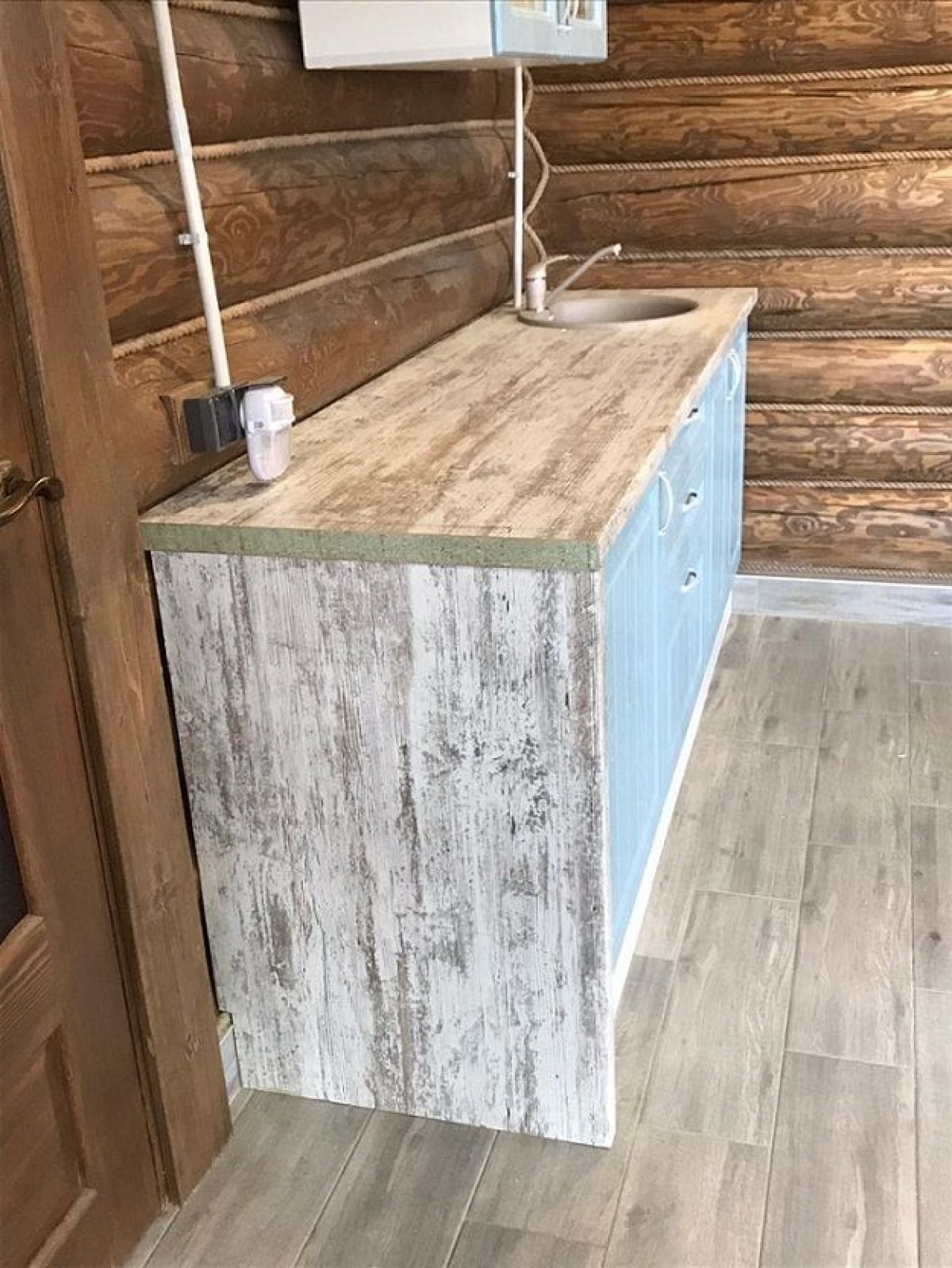 Кухонный гарнитур Принцесса угловой 1200*2400 Арктик (модульный) Горизонт | фото 12