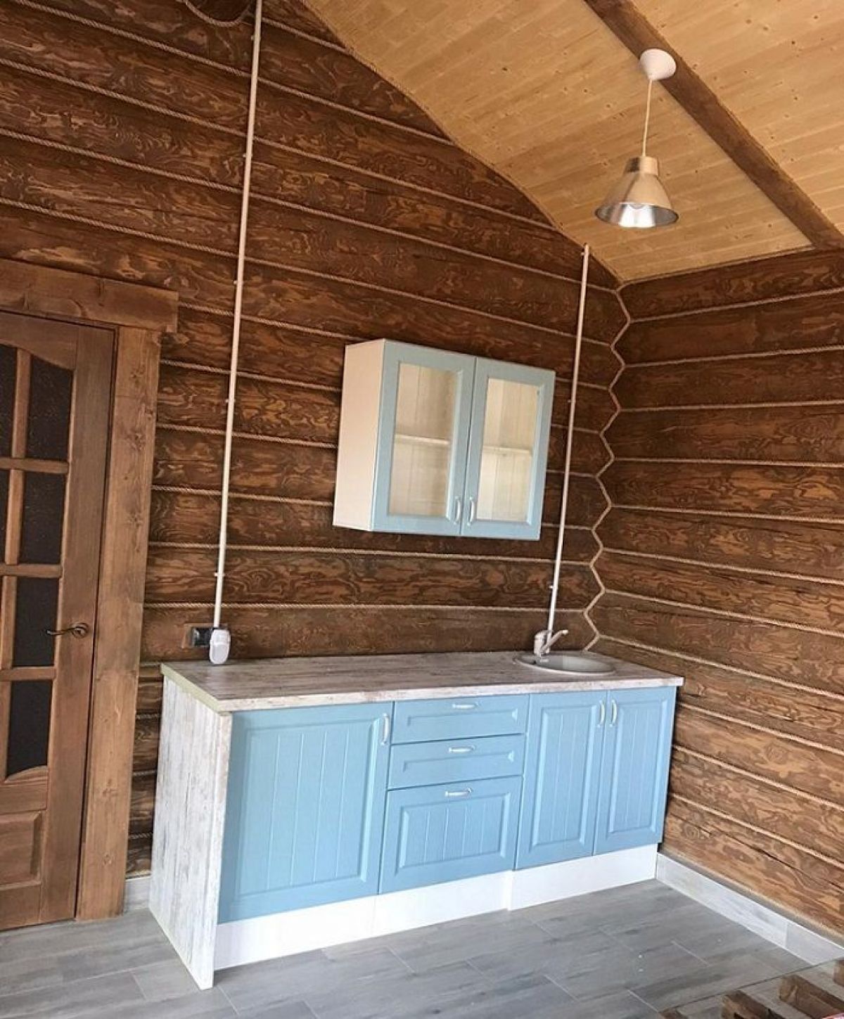 Кухонный гарнитур Принцесса угловой 1200*2400 Мурено (модульный) Горизонт | фото 11