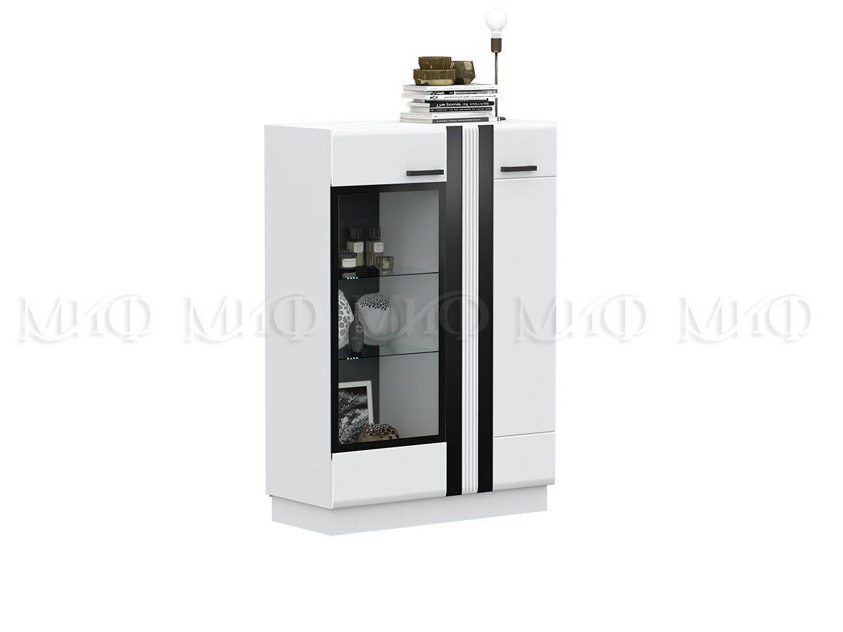 МАГНОЛИЯ Гостиная МДФ (модульная) Белый глянец/белый | фото 9