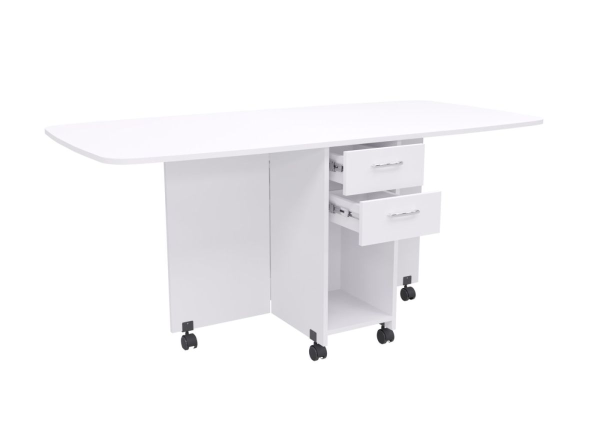 Стол книжка с ящиками (1-6702бел) Белый | фото 2