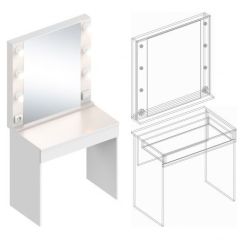 Стол гримерный (зеркало + стол) | фото 2