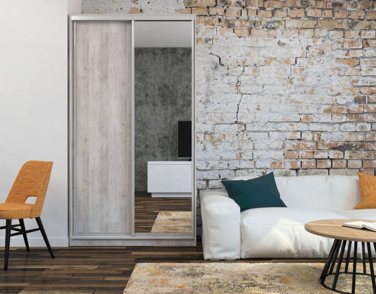 Шкаф-купе Ксения 1200 ЛДСП/Зеркало (ЛДСП 2 кат.) | фото 5