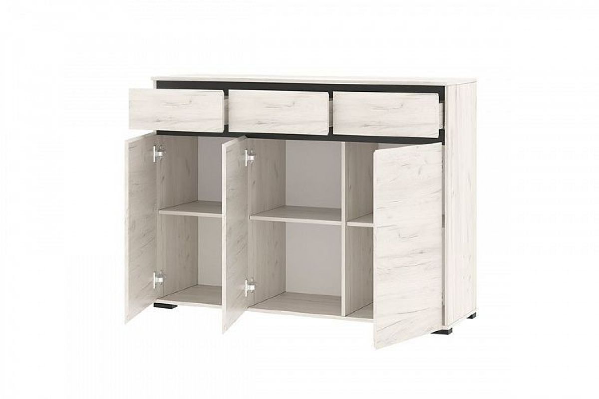 ГРЕТТА Комод 3С3Я 3дв, 3ящ (дуб крафт) | фото 2