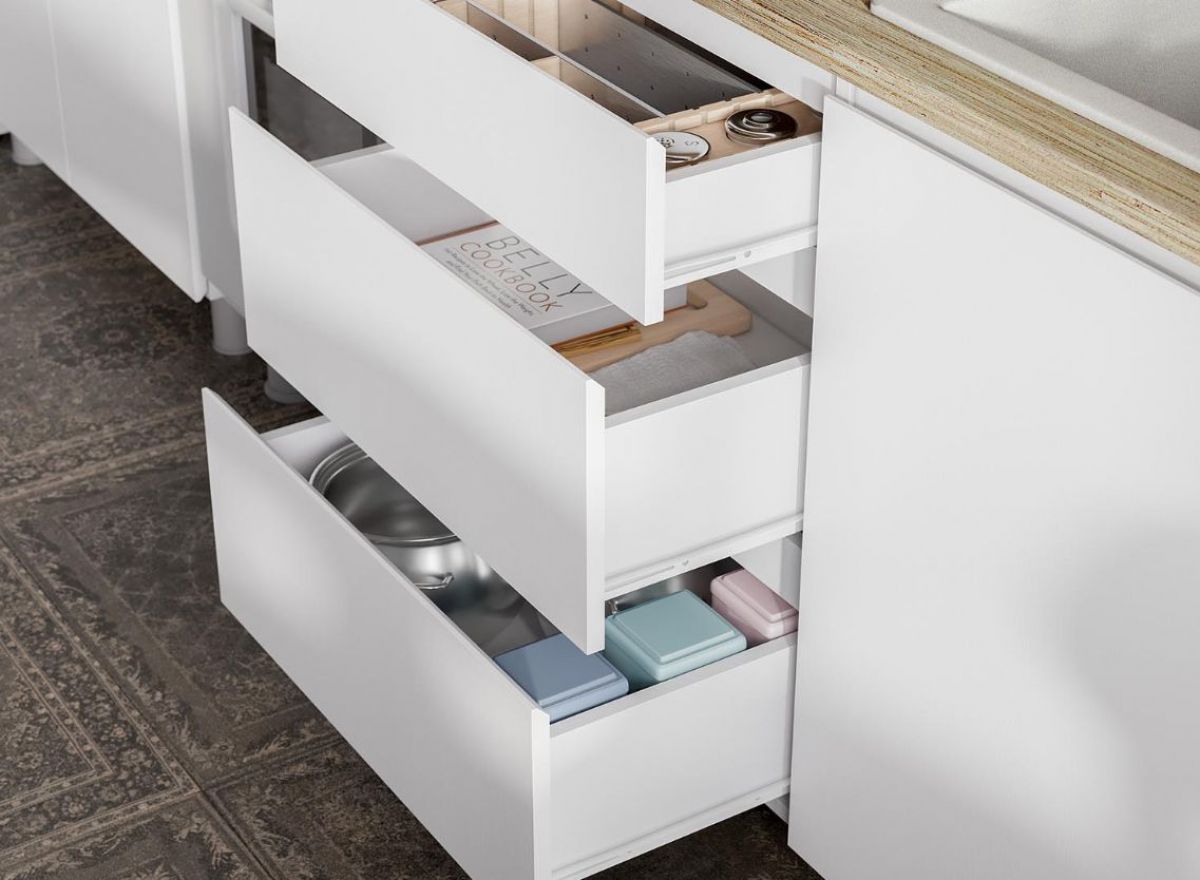 Кухонный гарнитур ТОКИО 2,0м (Серия 3) Белый текстурный/Дуб Сонома | фото 6