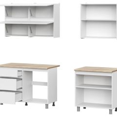 Кухонный гарнитур ТОКИО 2,0м (Серия 3) Белый текстурный/Дуб Сонома | фото 2