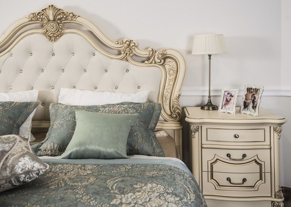Кровать 1800 Мона Лиза с мягким изголовьем (крем) | фото 2