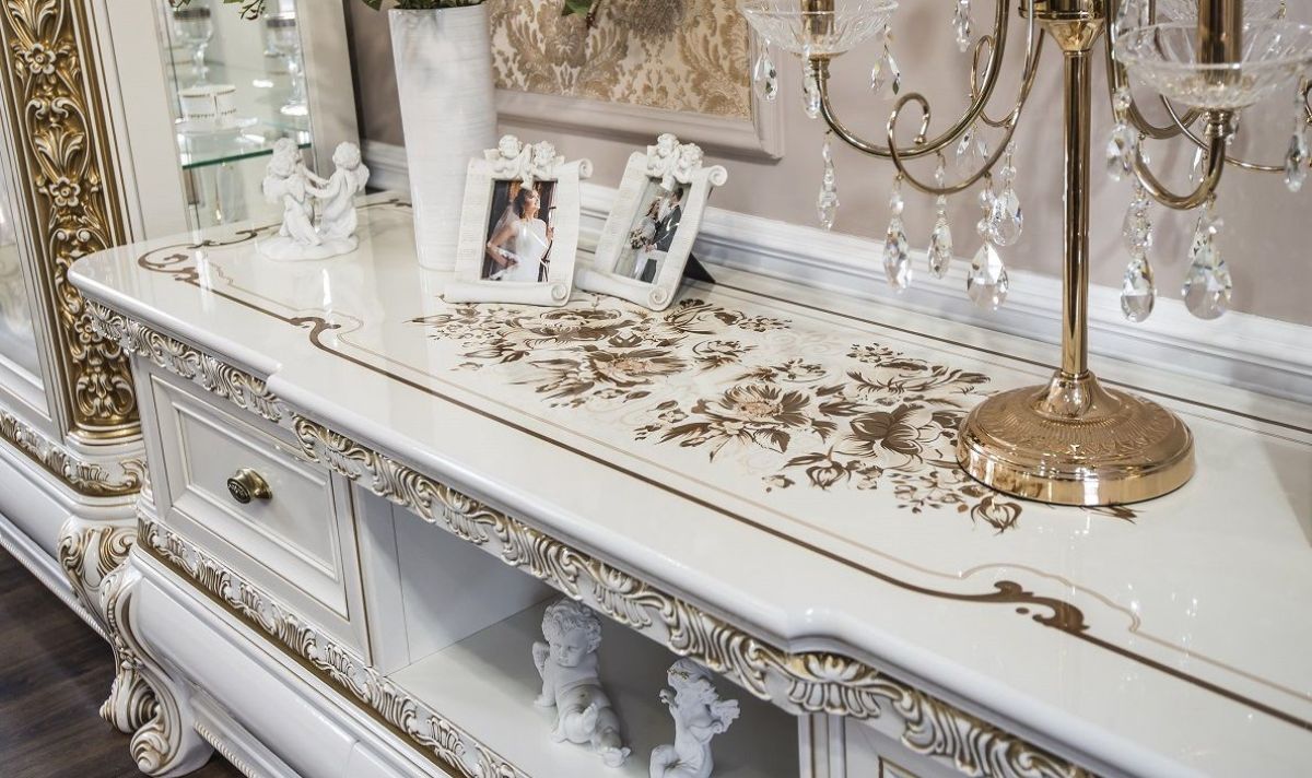 Гостиная Алсу 2+ТВ+2 (белый глянец) | фото 4