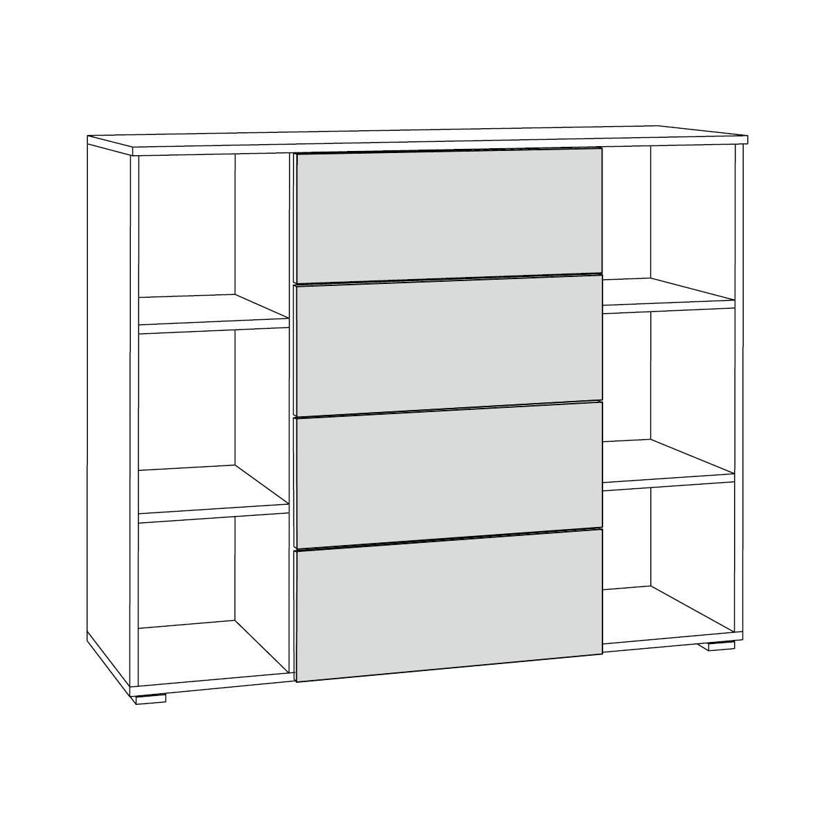 ОСТИН Спальный гарнитур (модульный) графит | фото 12