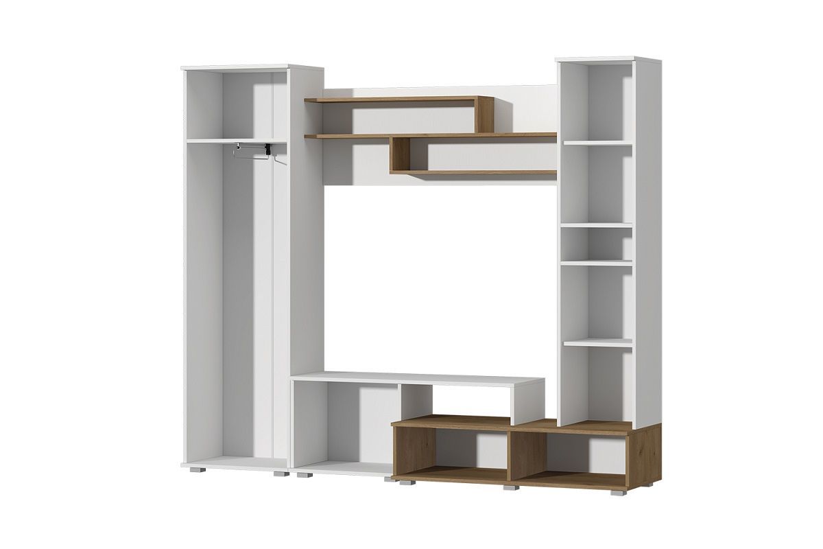 Гостиная Юна (Белый текстурный/Дуб крафт золотой) | фото 2