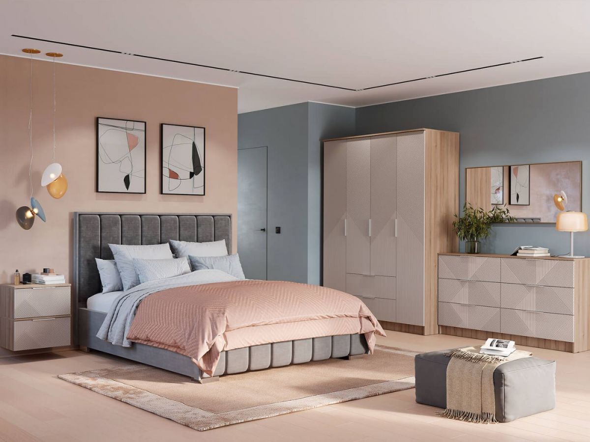 Шкаф 4-х створчатый Эмилия ШК-11 (Дуб смоки/Айриш (MF03)) | фото 3