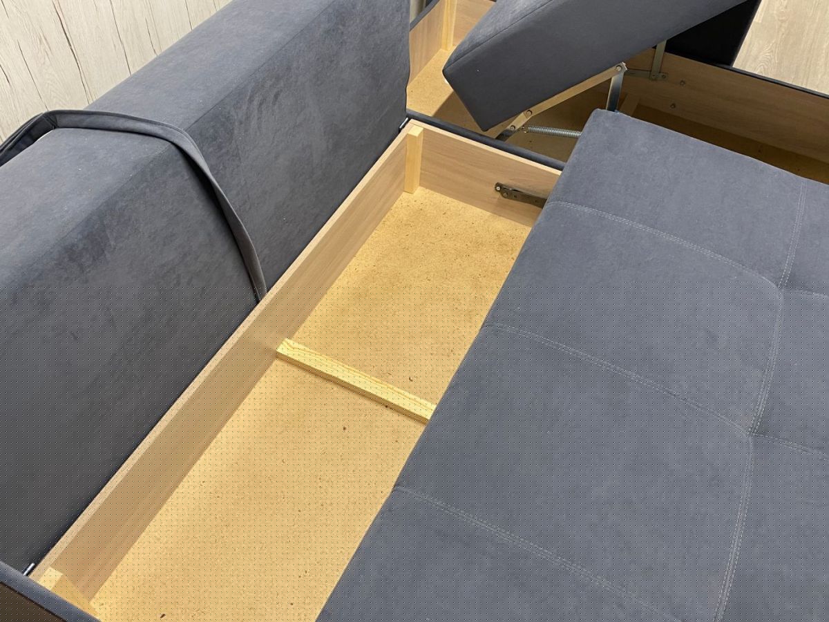 Диван угловой Комфорт-3 (НПБ+МДФ) велюр Monaco 13 | фото 6