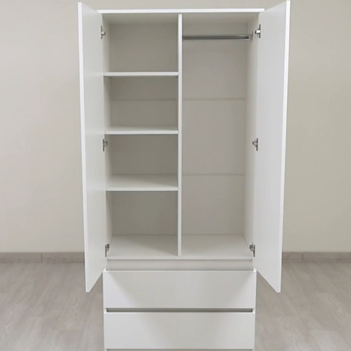 Шкаф 2-х створчатый Симпл ШК-03 (белый) | фото 7