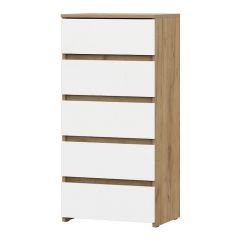 НЕКСТ 1 Спальный гарнитур (модульный) Дуб Золотой/Белый | фото 10