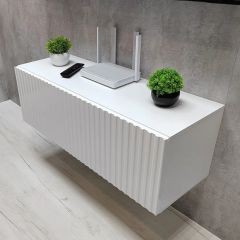 Тумба подвесная под ТВ LINES MTV3-MA 900 Белый глянец (Белый-M 10.1.1) | фото 7