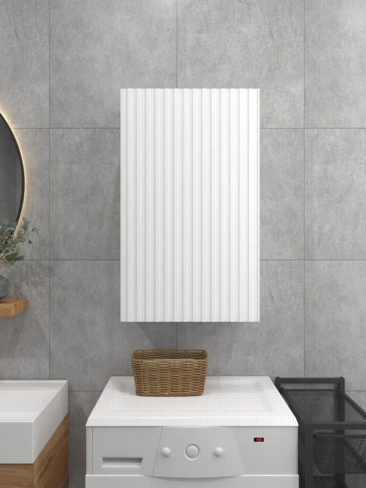 Шкаф навесной для ванной MH8-MA 600х750 (Белый-М 10.1.1) Белый глянец | фото 2