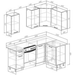 Кухонный гарнитур Антик 2000*1200 (Стол. 38мм) | фото 2