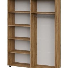 БАЙКАЛ Шкаф четырехстворчатый (Графит/Дуб золотой) | фото 2