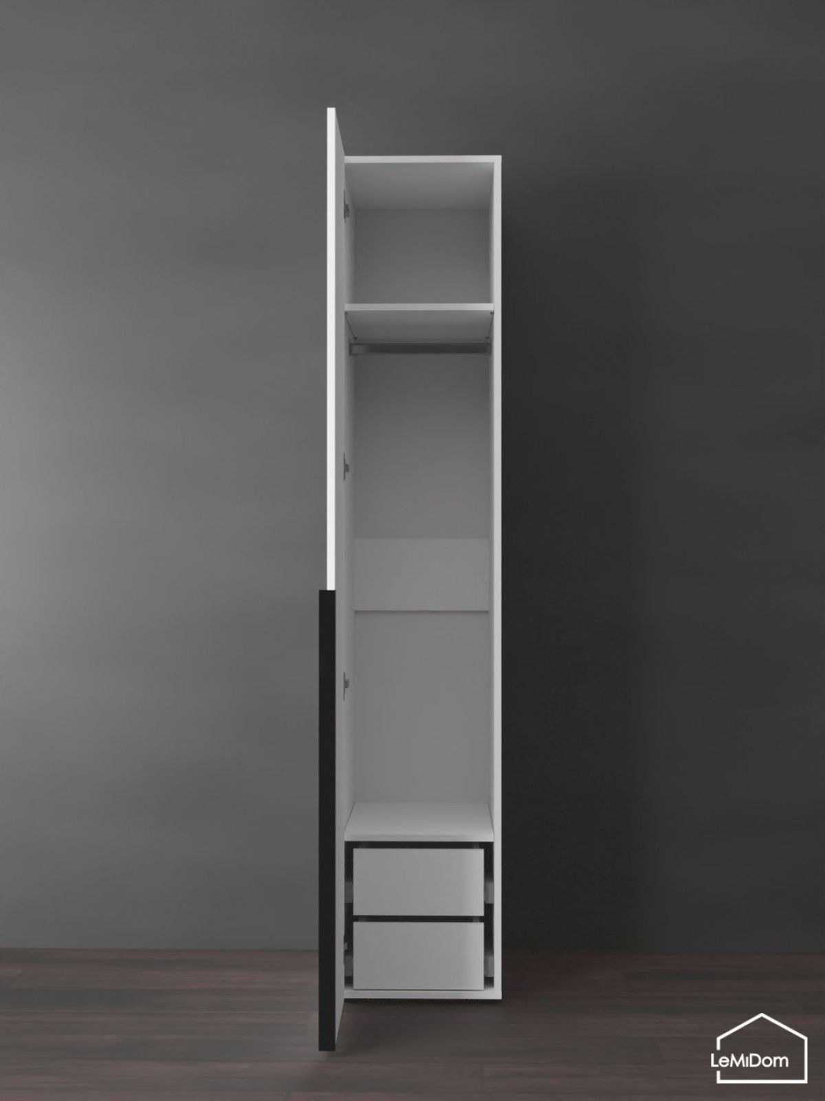 Шкаф Linnea MHR-1-3 2050х400х510 (Белый-М 11.1.1) | фото 6