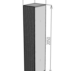 Шкаф Linnea MHR-1PO 2050х400х510 (Белый-М 11.1.1) | фото 2
