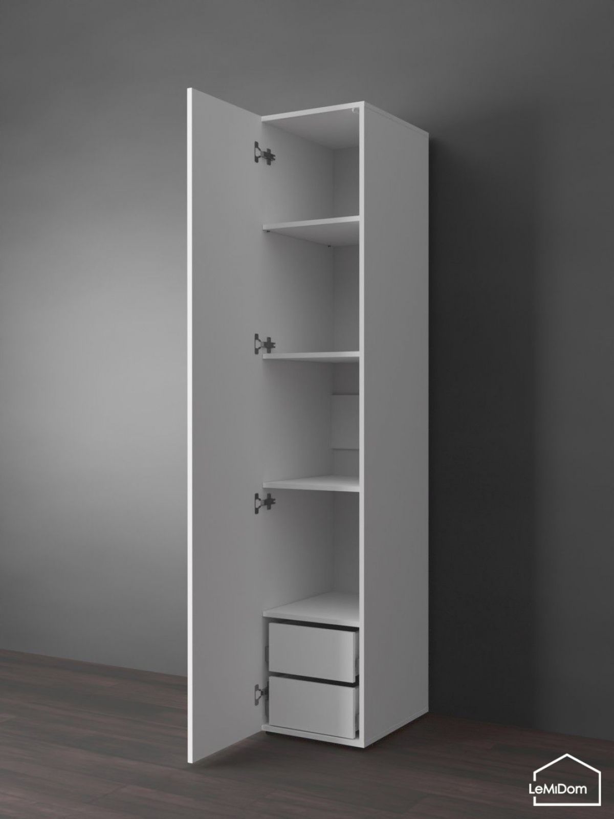 Шкаф Linnea MHR-1PO-4 2050х400х510 (Белый-М 11.1.2) | фото 5