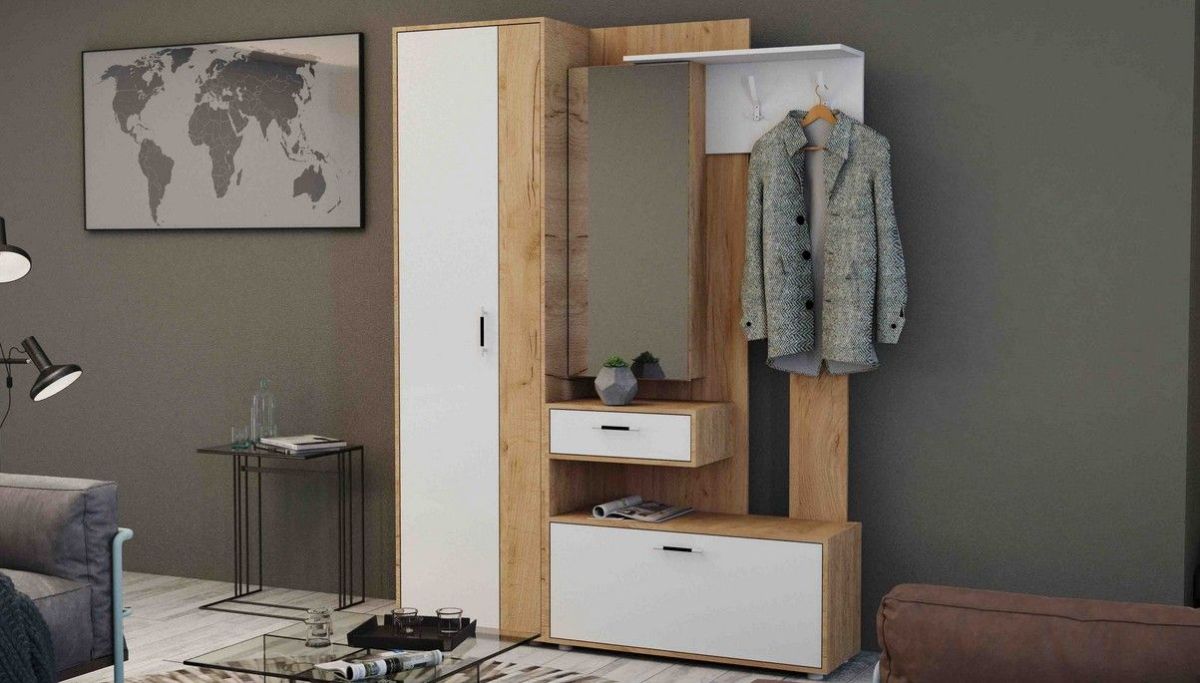 ИНФИНИТИ Прихожая (Секция с зеркалом + шкаф-пенал) | фото 3