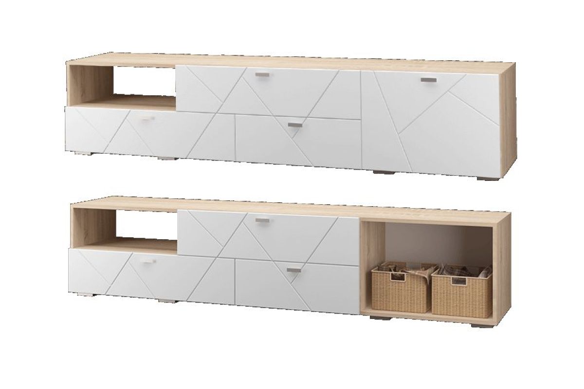 Гостиная Скайлайн (модульная) Дуб сонома/белый | фото 11