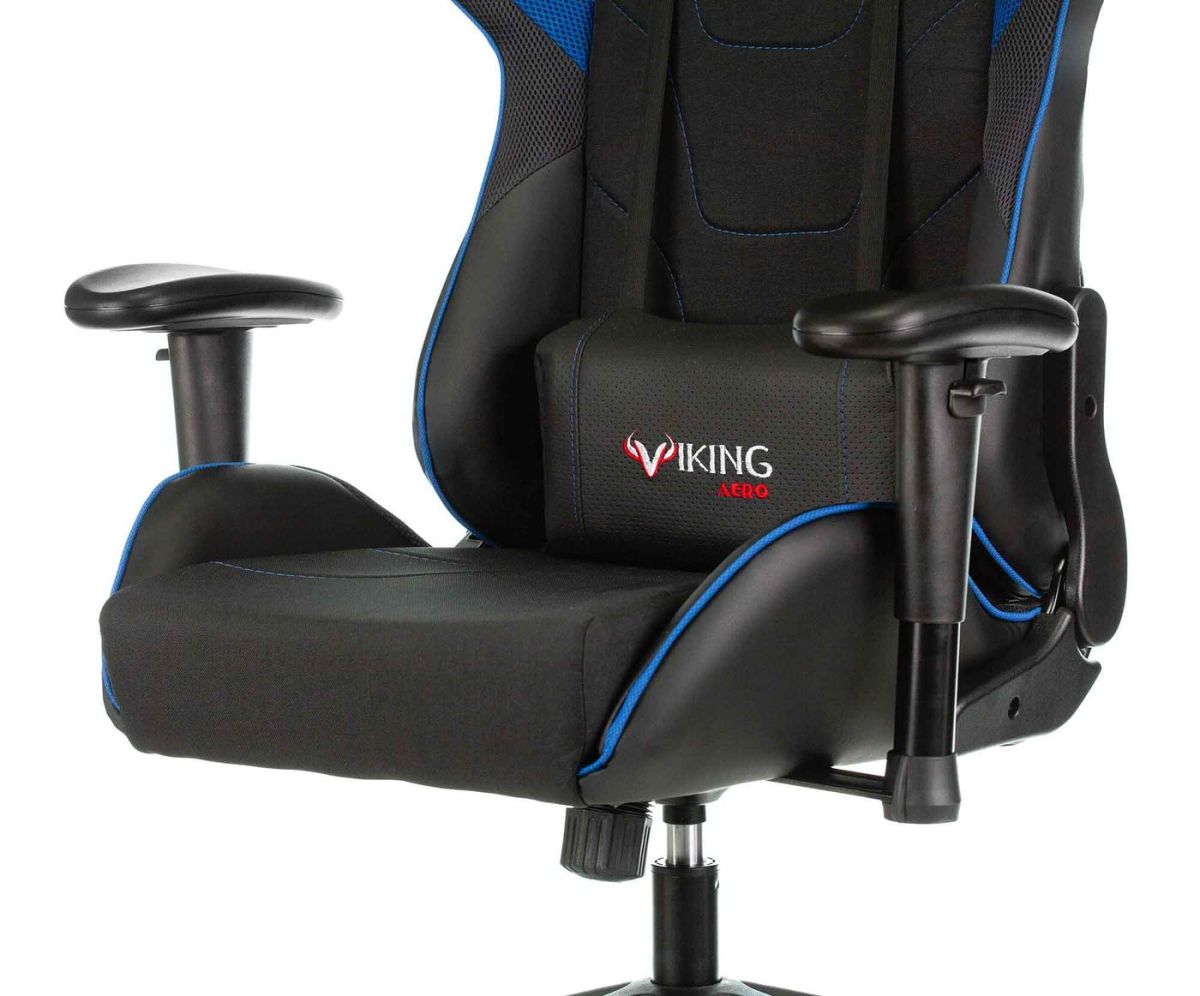 Кресло игровое Бюрократ VIKING 4 AERO BLUE черный/синий | фото 5
